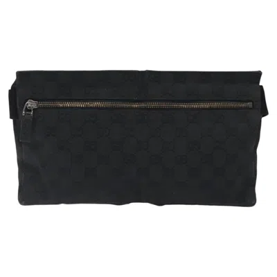 Pre-owned Gucci Gg Canvas Black Canvas Shoulder Bag ()