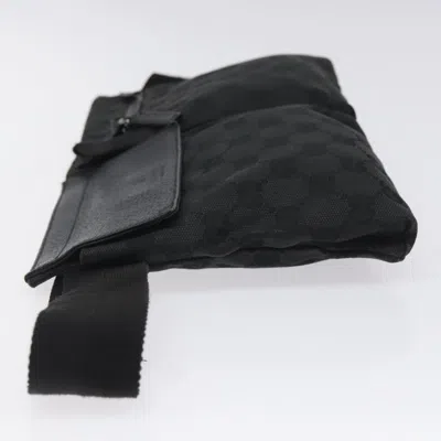 Pre-owned Gucci Gg Canvas Black Canvas Shoulder Bag ()