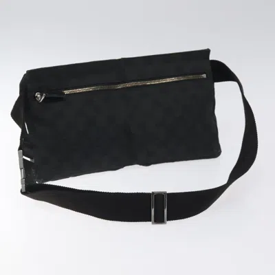 Pre-owned Gucci Gg Canvas Black Canvas Shoulder Bag ()