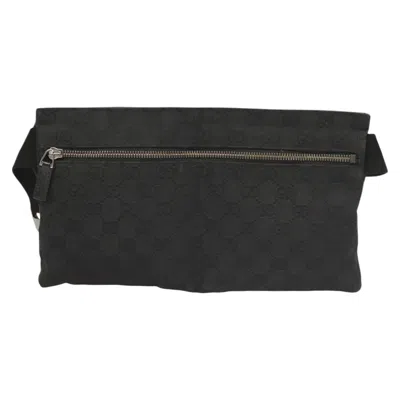 Pre-owned Gucci Gg Canvas Black Canvas Shoulder Bag ()
