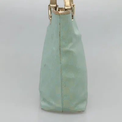 Pre-owned Gucci Gg Canvas Blue Canvas Tote Bag ()