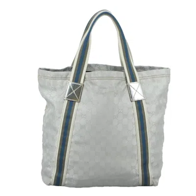 Pre-owned Gucci Gg Canvas Grey Canvas Tote Bag ()