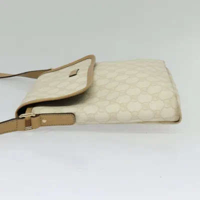 Pre-owned Gucci Gg Canvas White Canvas Shoulder Bag ()