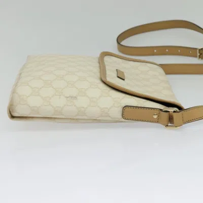 Pre-owned Gucci Gg Canvas White Canvas Shoulder Bag ()