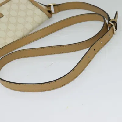 Pre-owned Gucci Gg Canvas White Canvas Shoulder Bag ()