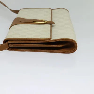 Pre-owned Gucci Gg Canvas White Canvas Shoulder Bag ()