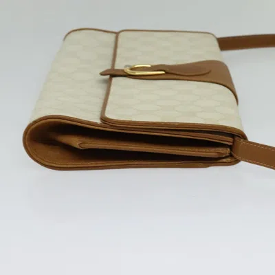 Pre-owned Gucci Gg Canvas White Canvas Shoulder Bag ()