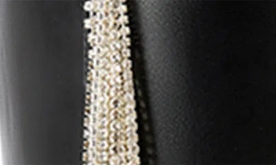 Azalea Wang Joydistrict Rhinestone Fringe Pointed Toe Boot In Black