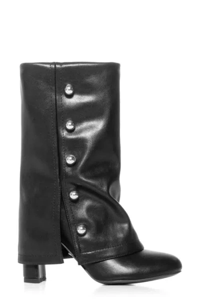 Azalea Wang Shenzi Studded Boot In Black