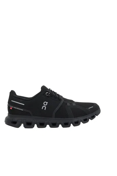 On Running Cloud 6 Lace-up Sneakers In Black