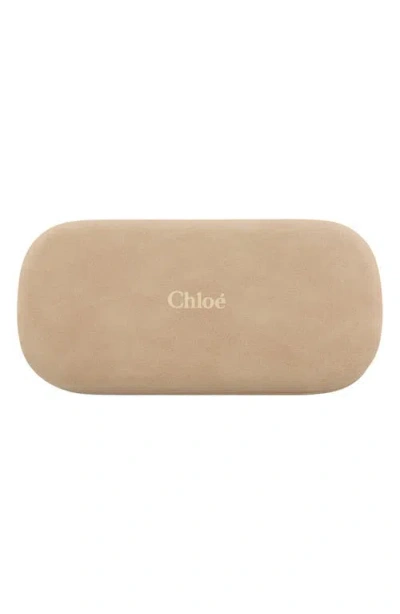 Chloé Novelty 63mm Oversize Round Sunglasses In Gold