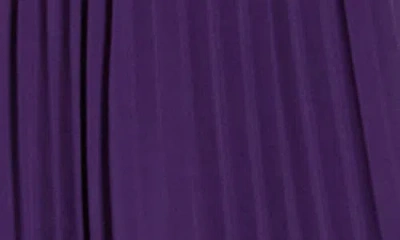 Area Stars Bow Neck Halter Dress In Purple