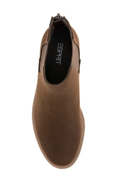 Esprit Sam Lug Sole Chelsea Boot In Brown