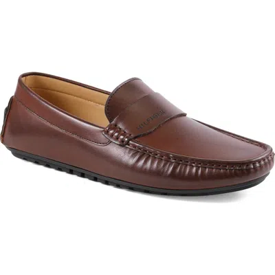 Tommy Hilfiger Men's Ruven Faux Leather Driving Loafers In Brown