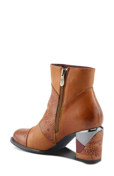 L'artiste By Spring Step Topanga Block Heel Bootie In Brown