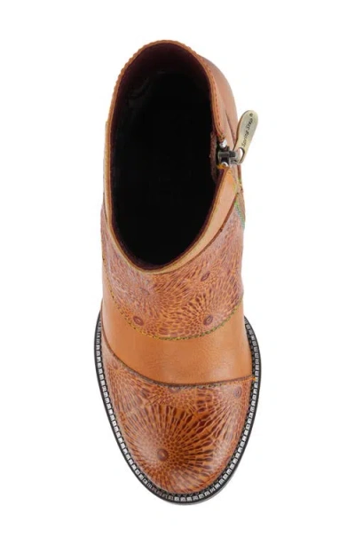 L'artiste By Spring Step Topanga Block Heel Bootie In Brown