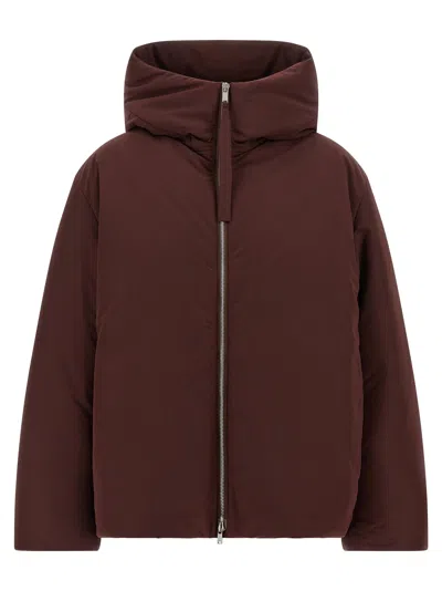 Jil Sander 06 Puffer Jackets Bordeaux In Brown