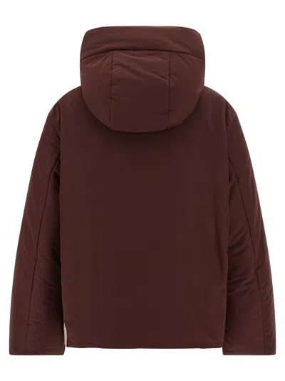 Jil Sander 06 Puffer Jackets Bordeaux In Brown