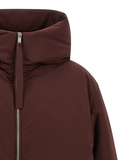Jil Sander 06 Puffer Jackets Bordeaux In Brown
