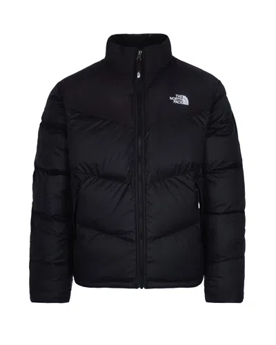 The North Face High Collar Puffer Quilted Jacket In Black