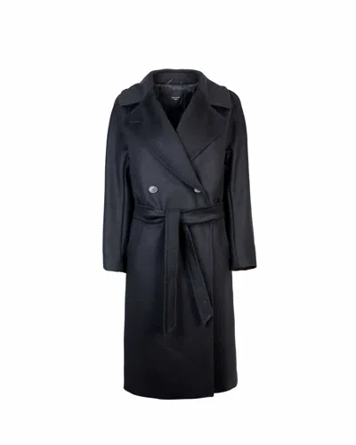 Weekend Max Mara Resina Belted Waist Coat In Black