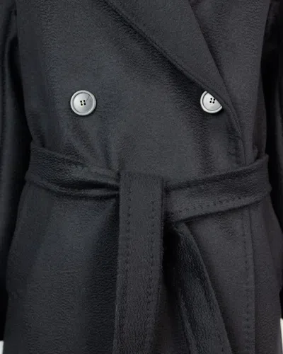 Weekend Max Mara Resina Belted Waist Coat In Black