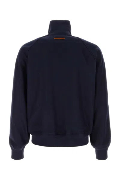 1989 Studio Jacket High Collar Side Stripes In Blue