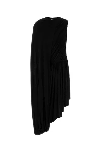 Co Draped Asymmetric Dress In Black