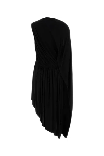 Co Draped Asymmetric Dress In Black