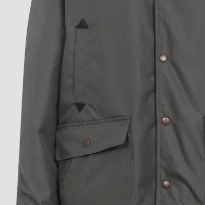 Maison Margiela Checkered Pattern Long Sleeve Jacket In Brown