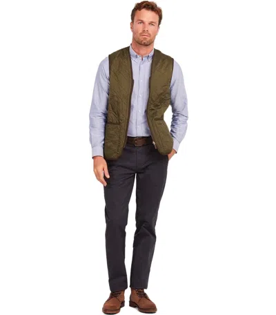 Barbour Polarquilt Zip-liner Vest In Green
