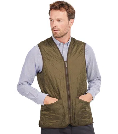 Barbour Polarquilt Zip-liner Vest In Green