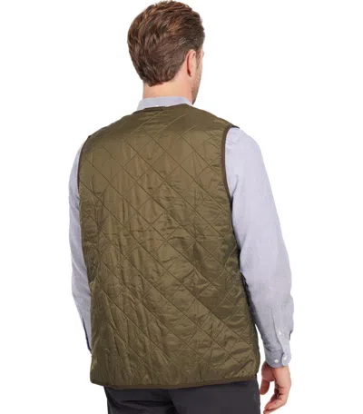 Barbour Polarquilt Zip-liner Vest In Green