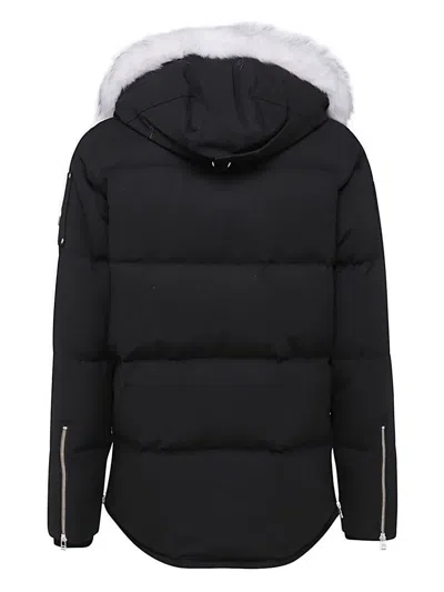 Moose Knuckles Padded-design Hooded Jacket In Black
