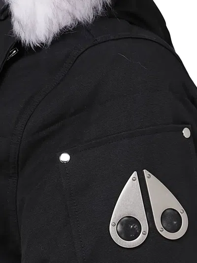 Moose Knuckles Padded-design Hooded Jacket In Black