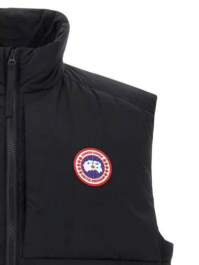 Canada Goose Quilted Sleeveless High Collar Vest In Gold
