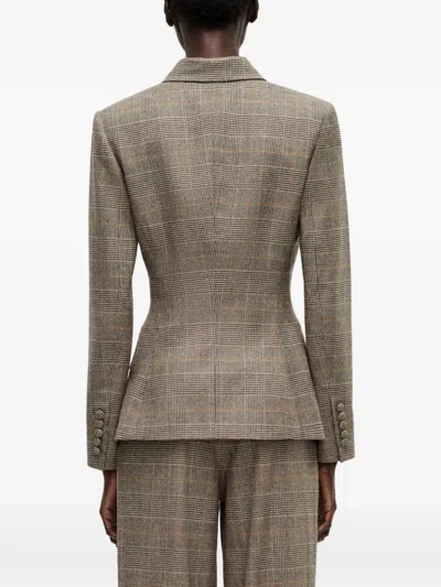 Adam Lippes Malone Double-breasted Blazer In Multi