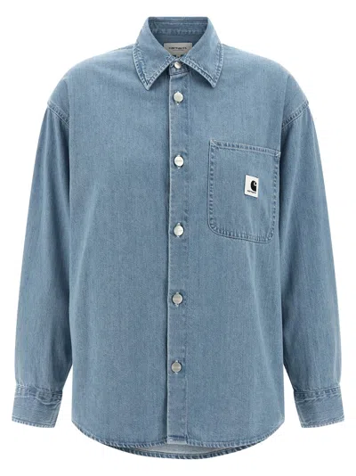 Carhartt Marly Shirt And Blouse Light Blue In Blue