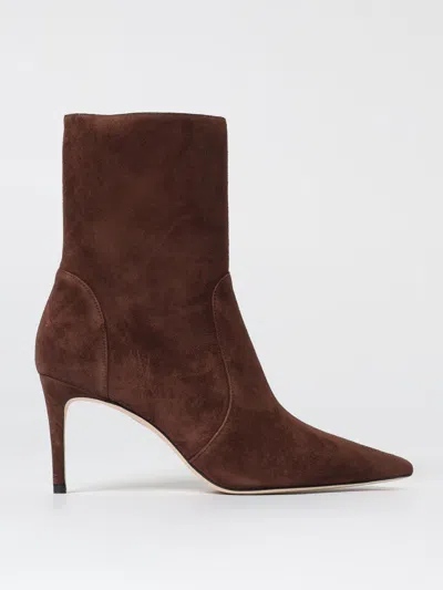 Stuart Weitzman Stuart Power Suede Ankle Boot In Brown