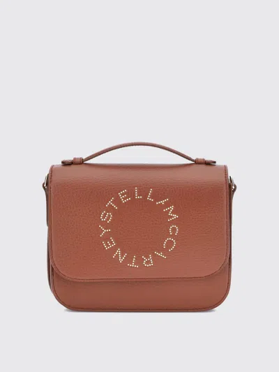 Stella Mccartney Crossbody Messenger Bag With Logo In Brown