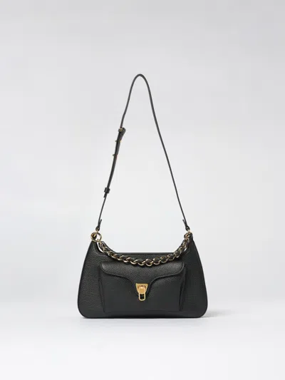 Coccinelle Beat Chain-handle Shoulder Bag In Black