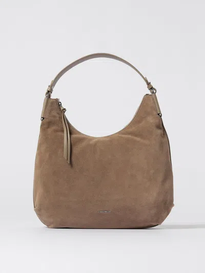 Coccinelle Rebekka Zip-fastening Shoulder Bag In Brown