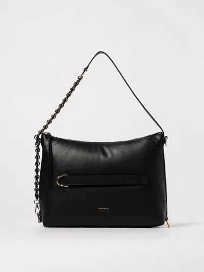 Coccinelle Chain-strap Shoulder Bag In Black