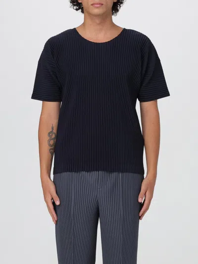 Issey Miyake Plissé T-shirt In Blue