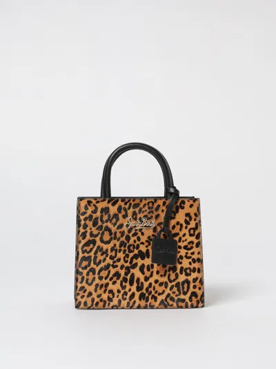 Mc2 Saint Barth Borsa Shop Bag Mini Animalier In Sand