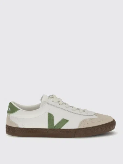 Veja Suede And Leather Low-top Sneakers In White