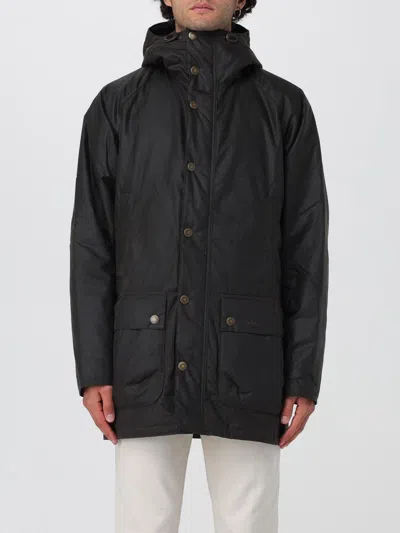Barbour Bedale Waxed Parka In Green