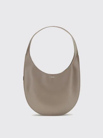 Coperni Medium Curved Shoulder Bag With Top Handle In Brown