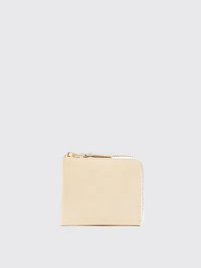 Comme Des Garçons Leather Wallet In Neutral