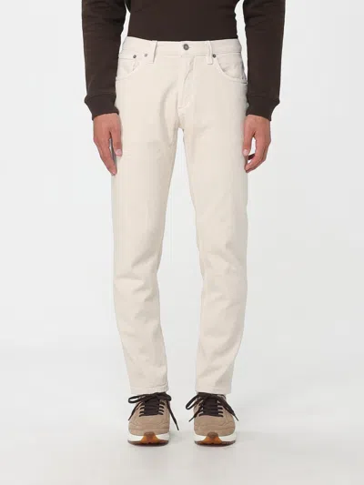 Dondup White Denim Trouser In Neutral